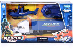 Magic Toys Rescue Team set de jucărie poliție cu barcă (MKK393504)