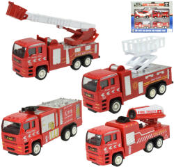 Magic Toys Fire Rescue Team: set de 4 mașini de pompieri din metal (MKK934674)