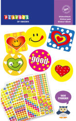 Playbox PlayBox: Pachet de autocolante decorative Smile și emoji, 3 ani, 1000 bucți (2470625)