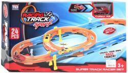 Magic Toys Super Track 24 bucăți Set pistă de curse cu mașină 1/64 (MKK583746)