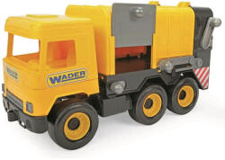 Wader Middle Truck: Maşină de gunoi 43 cm galben - Wader (32123)