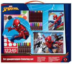 Luna Luna: Spider-Man set de colorat cu șablon și autocolant 54x47cm (000508164)