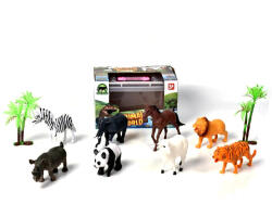 Magic Toys Animale africane set de joacă cu palmieri (MKM611185) Figurina