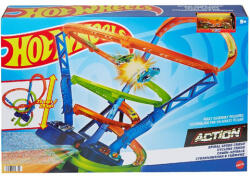 Mattel Hot Wheels Spiral Speed Cyclone Crash set de joacă - Mattel (HGV67)