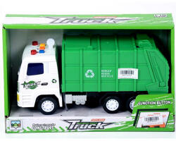 Magic Toys Mașină de gunoi culoarea verde cu lumini (MKK180024)