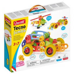 Quercetti Quercetti: Techno Jumbo vehicule set creativ 76 bucăți (6155)