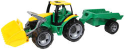 LENA LENA: Tractor uriaş cu remorcă galben/verde 108cm (02123)