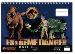 Luna Jurassic World dino minunați caiet creativ de schițe cu șabloane și abțibild mai multe variante (000570785)