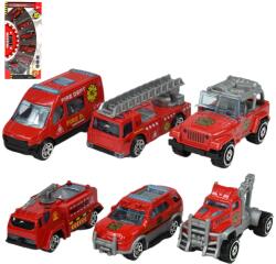 Magic Toys Fire Rescue: Set mașină de pompieri 6 piese 1/64 (MKL086171)