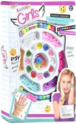 Magic Toys Fashion Girls: Set de creație de brățări cu emoji și accesorii cu peste 100+ de margele colorate (MKL542156)