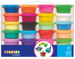 Playbox PlayBox: Set de plastilină uscare la aer, 24 de bucăți (2471392)