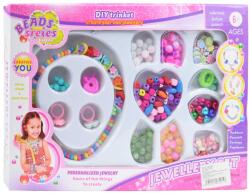 Magic Toys Beads Series: Set de bijuterii cu colier, inele cu peste 500+ de perle (MKL108491)