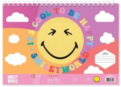 Luna Caiet de schițe creativ Smiley de colorat cu șablon și autocolante în mai multe variante (000504996)