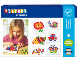 Playbox PlayBox: Set pentru crearea de imagini mozaic colorate, 120 de piese (2471645)