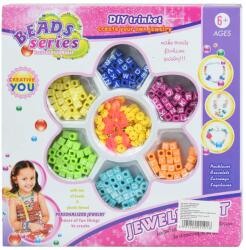 Magic Toys Beads Series: Set de bijuterii cu peste 100+ de mărgele litere colorate (MKK292101)