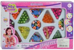 Magic Toys Beads Series: Set de bijuterii cu peste 50+ de mărgele colorate și pandantive (MKK296700)