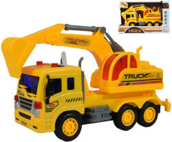 Magic Toys City Truck: Camion cu macara, lumini și sunet 1/18 (MKL465593)