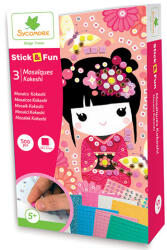 D'Arpeje Stick', N Fun set de făcut poză mozaic - Kokeshi (CRE7027)