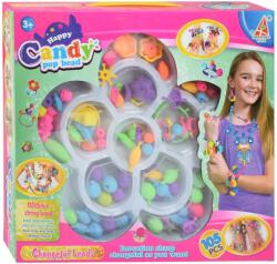 Magic Toys Candy PopBead: Set de mărgele pentru bijuterii din 105 piese, cu mărgele colorate, inele și accesori (MKK234294)