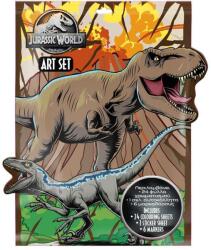 Luna Jurassic World: Set de colorat cu autocolante și 6 carioci (000570967)