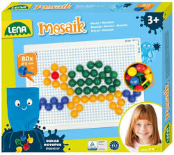 LENA LENA: Mosaik biluțe transparente set creativ 15mm, 80 bucăți (35624)