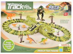 Magic Toys Dino parc set de joacă cu mașinuță, dinozaur 140 bucăți (MKL416534)