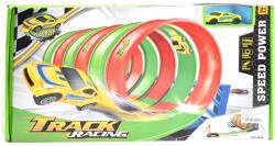 Magic Toys Track Racing: Set pistă de curse în spirală cu 6 bucle de 360 de grade și 1 mașină mică 1/64 (MKK332052)