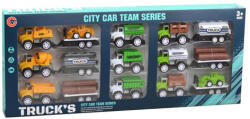 Magic Toys Mașini de muncă 9 bucăți set de vehicule (MKO358058)