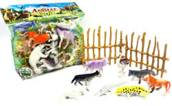 Magic Toys Pachet figurină animale sălbatice cu gard (MKM697846) Figurina