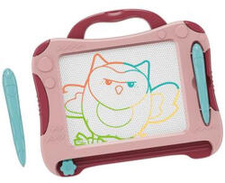Magic Toys Tablă magnetică de desen bufniță roz (MKM336028)