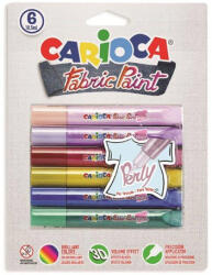 CARIOCA Set vopsea pentru ţesături cu 6 culori - Carioca (42139)