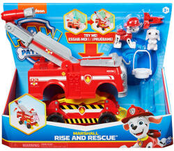 Spin Master Paw Patrol: Rise and Rescue Marshall vehicul care transformă cu figurină - Spin Master (6063638)