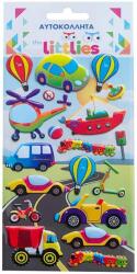 Luna The Littlies: Vehicule colorate set de autocolante 3D pufos, 10x22 cm (000646981)