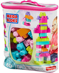Mega Puzzles Set cuburi pentru construit de 60 bucati pentru fete - Mega Bloks (DCH54)