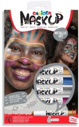 Carioca MaskUp Metallic 6 bucăți vopsea pentru față - Carioca (43155) Costum bal mascat copii