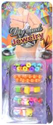 Magic Toys DIY Beads Jewelry: Set de confectionare bratari cu peste 50 de margele colorate (MKM559552)