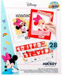 Canenco Canenco: Artă din fetru cu Minnie Mouse și carte de colorat (MM23351)