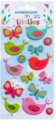 Luna The Littlies: Set de autocolante pufoase 3D Madaras, 10x22 cm (000646994)
