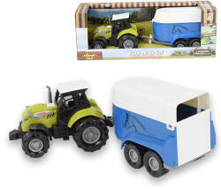 Magic Toys Farm Truck: Tractor transport de cai cu remorca, lumina si sunet 23cm (MKM373639)