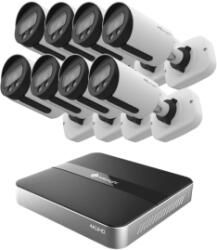 Milesight Technology Kit Supraveghere MILESIGHT TECHNOLOGY MS-N1008-UPC + 8 Camere MS-C2964-UPD (KIT8BULLET2MP)