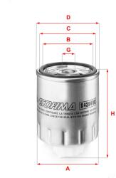 SOFIMA filtru combustibil SOFIMA S 4329 NR (S 4329 NR) - automobilus