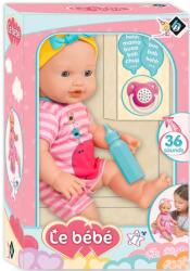 LOKO Toys Кукла-бебе Loko Toys - Le Bebe, с шише и магическа залъгалка, 40 cm (98926) - ozone