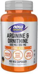 NOW Arginine & Ornithine 500/250 mg - 100 Veg Capsules