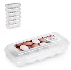 Plastic Forte Doboz 10 tojáshoz, műanyag, átlátszó, 27×13×7 cm (135100102) - alza