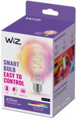 Philips Bec LED Smart Wiz Filament Globe Clear, 6.3W, 470 lumeni, E27 G95, Clasa G, compatibil Matter, Homekit (8720169072190)