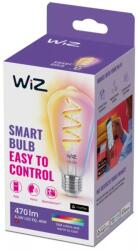 Philips Bec LED Smart Wiz Filament Clear, 6.3W, 470 lumeni, E27 ST64, Clasa G, compatibil Matter, Homekit (8720169072213)