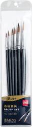 Deli Arte Nuevo kerek szintetikus 6 darabos ecsetkészlet (DEL73892) - officedepot