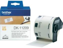 Brother Consumabile Brother DK-11209 Etichete de hartie pentru adrese mici, 29 mmx62 mm, 800 de etichete per rola, (negru pe alb) (DK11209)