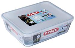 Pyrex Cook & Freeze sütőbe helyezhető hőálló sütőtál, műanyag fedővel 24x19x8 cm 2, 6 liter - 000728 (203231)