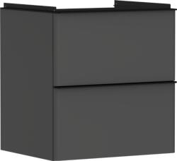 Hansgrohe Xelu Q Mosdószekrény 580/475, matt szürke gyémánt színű, 2 fiókkal, normál mosdókhoz 54024670 (54024670)